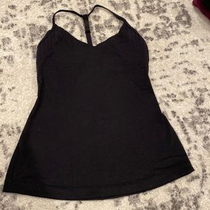 Like new: Lululemon size 4 T-back adjustable top with shelf-bra